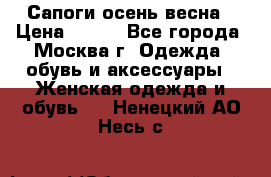 Сапоги осень-весна › Цена ­ 900 - Все города, Москва г. Одежда, обувь и аксессуары » Женская одежда и обувь   . Ненецкий АО,Несь с.